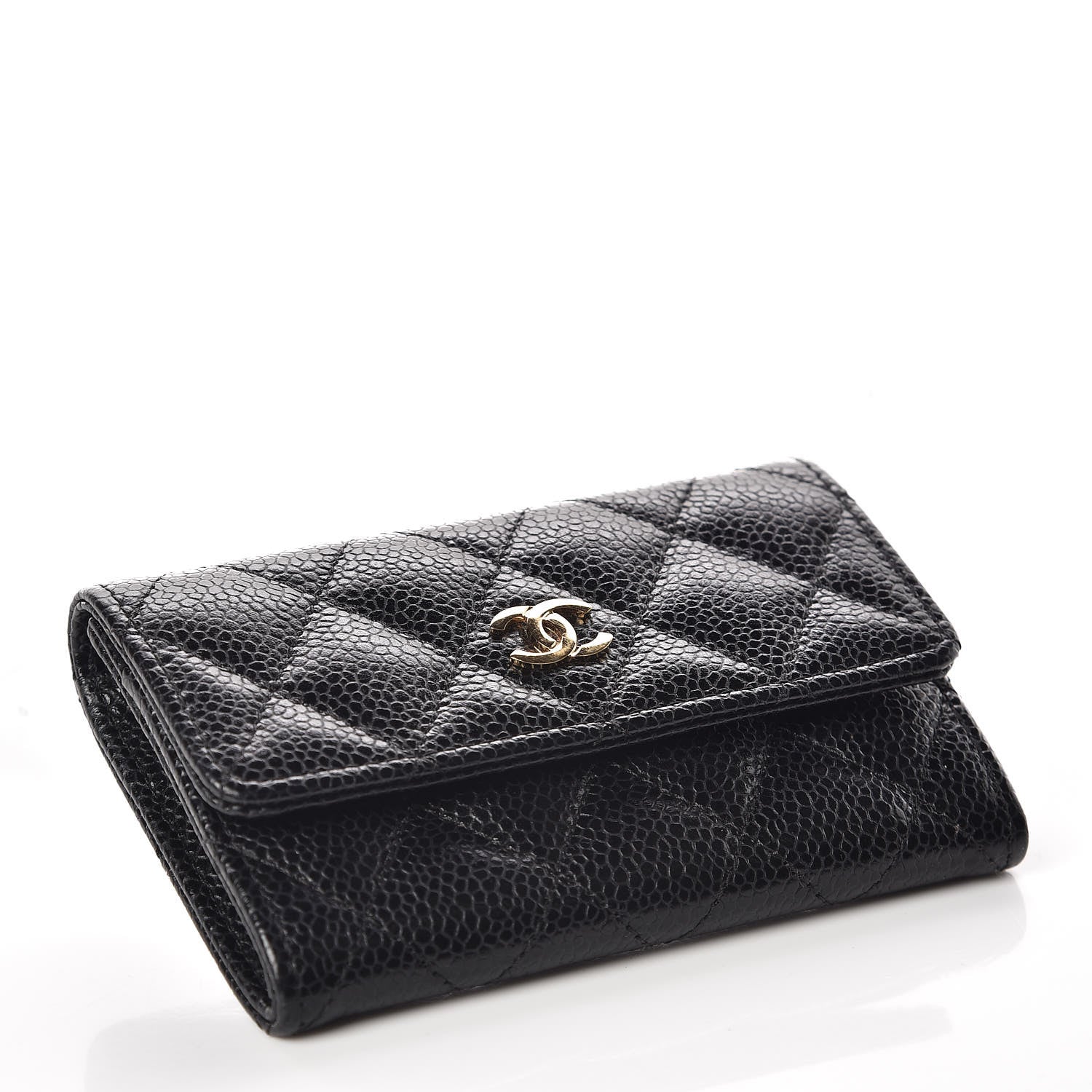 Chanel Caviar Quilted Flap Card Holder Black 4 of 8