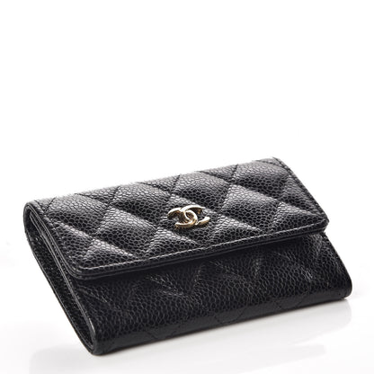 Chanel Caviar Quilted Flap Card Holder Black 4 of 8