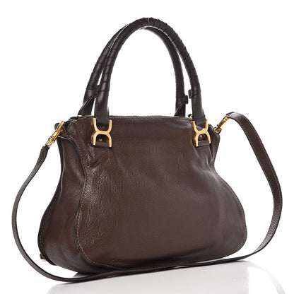 Chloe Calfskin Medium Marcie Satchel Coffee Shot 3 of 9