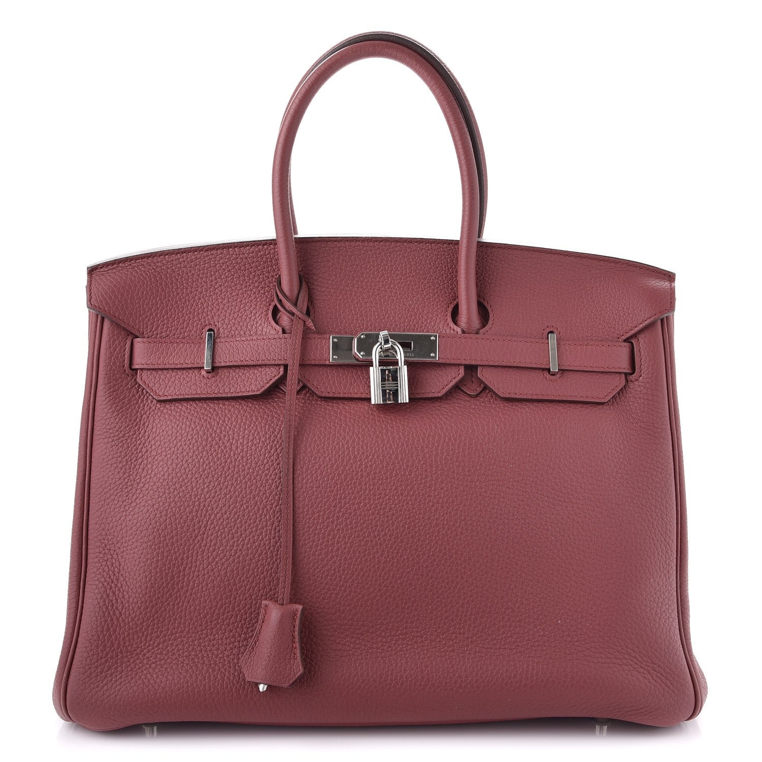 Hermes Taurillon Clemence Birkin 35 Bois de Rose 1 of 34