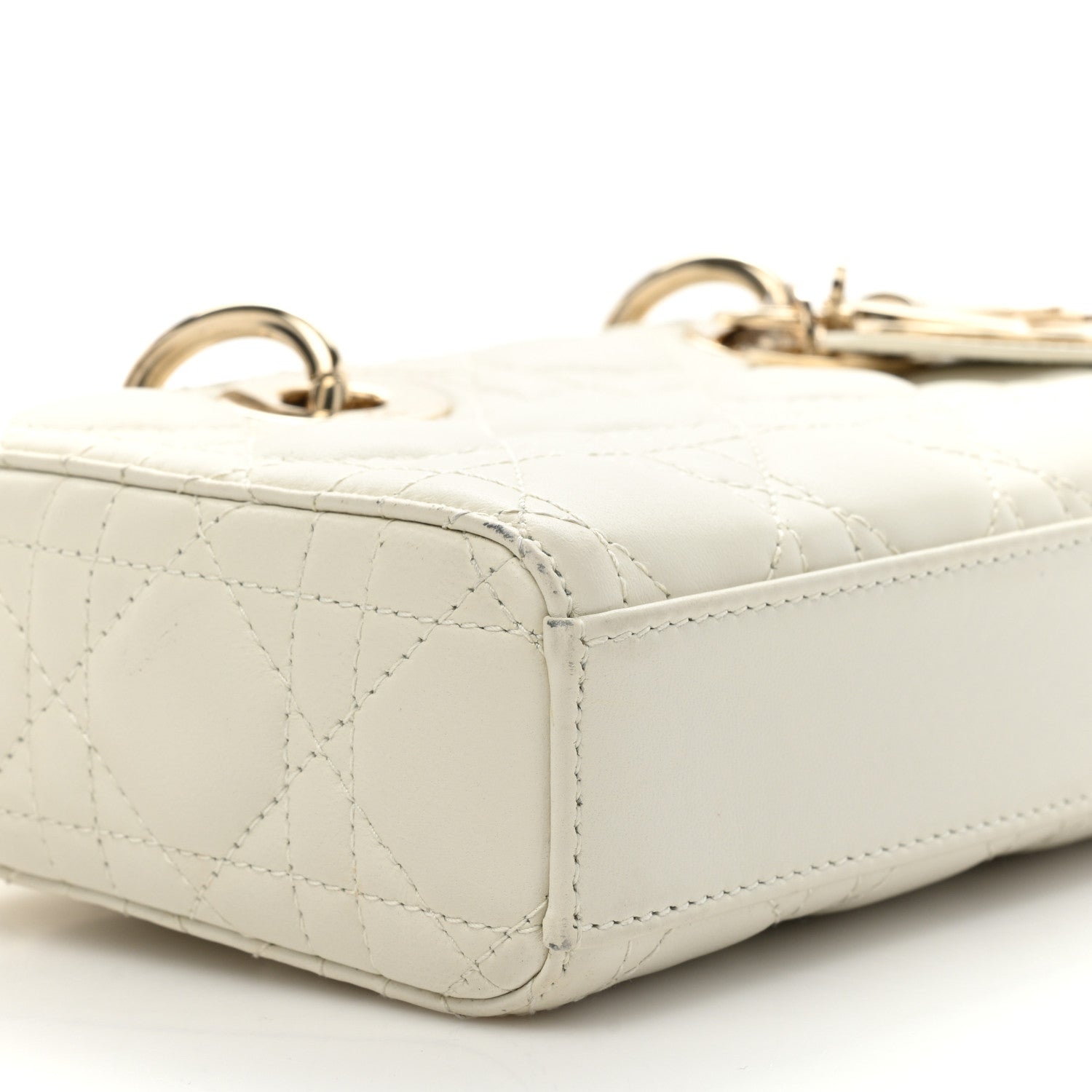 Christian Dior Lambskin Cannage Small Lady D-Joy Latte 9 of 19