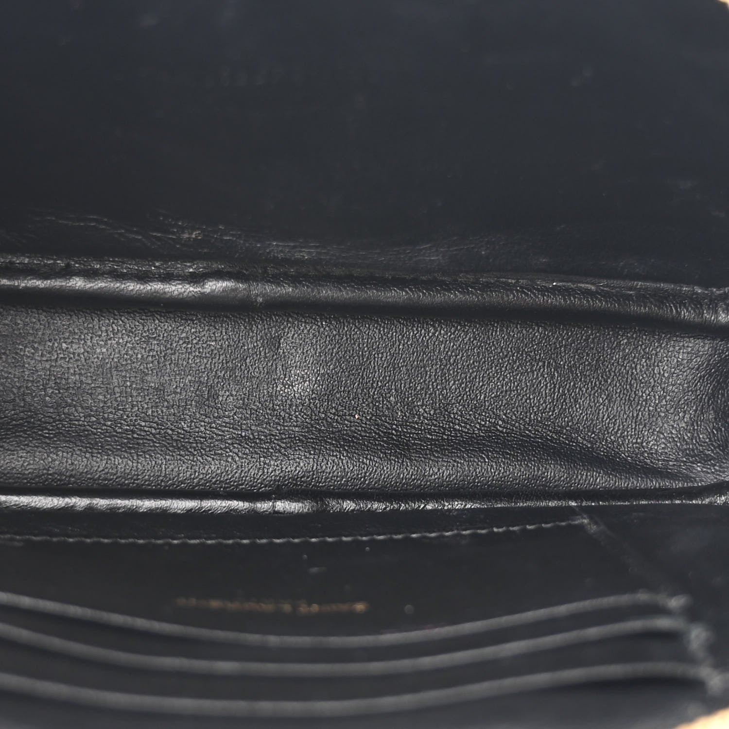 Saint Laurent Grain De Poudre Matelasse Monogram Mini Lou Camera Bag Crema Soft 5 of 11