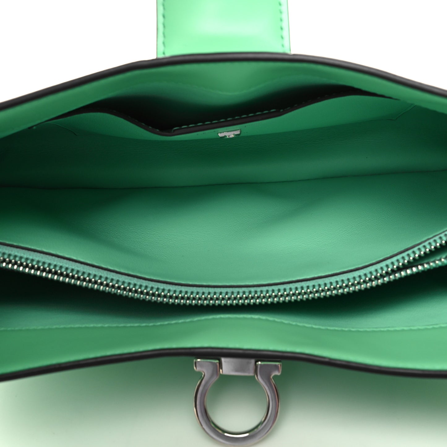 Calfskin Trifolio Shoulder Bag Light Green