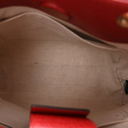 Gucci Calfskin Mini Bamboo Shopper Tote Red 9 of 19
