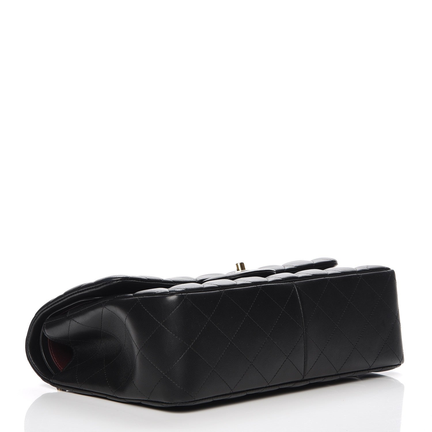 Chanel Lambskin Quilted Jumbo Double Flap Black 4 of 8