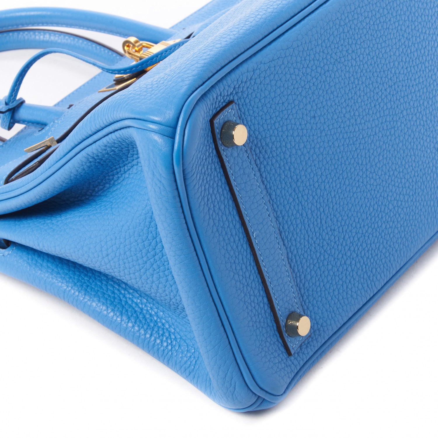 Hermes Taurillon Clemence Birkin 30 Bleu Paradis 9 of 30