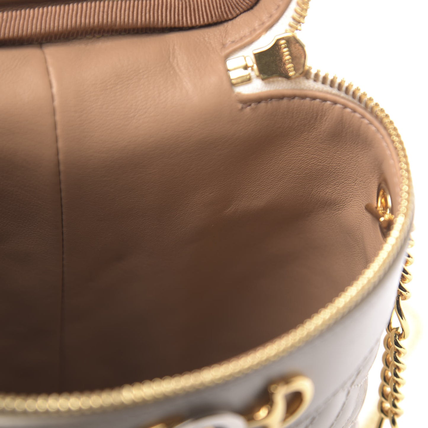 Calfskin Trapuntata Zumi Belt Bag Off White