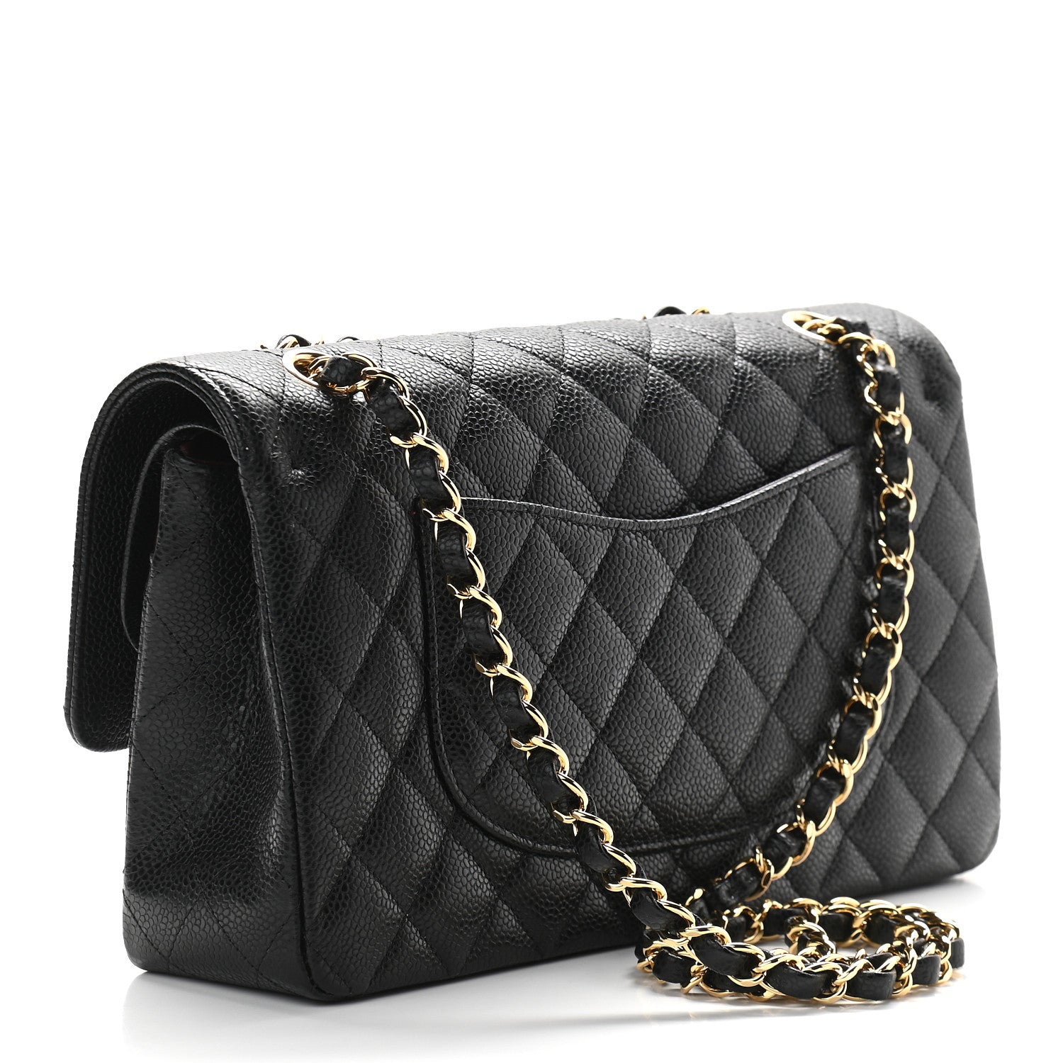 Chanel Caviar Quilted Medium Double Flap Black 3 of 9