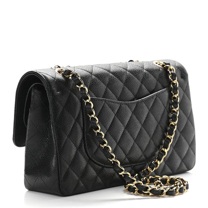 Chanel Caviar Quilted Medium Double Flap Black 3 of 9