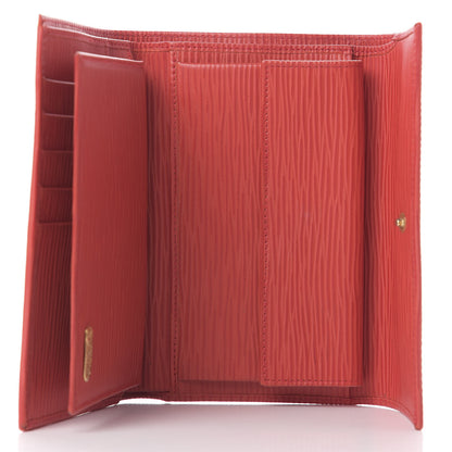 Fendi Calfskin Continental Wallet Red 6 of 11