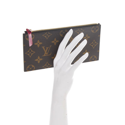 Louis Vuitton Monogram Felicie Chain Wallet Zippered Insert 2 of 6