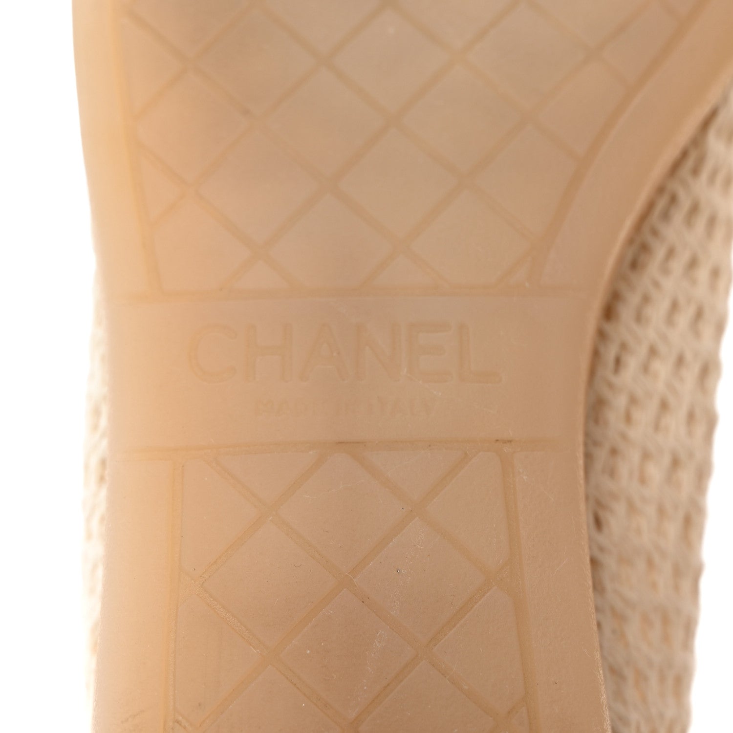 Chanel Lambskin Mesh Cap Toe CC Sneakers 41 Beige 8 of 8
