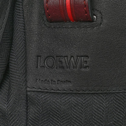 Loewe Calfskin Circle Medium Hammock Shoulder Bag Black Red 6 of 11