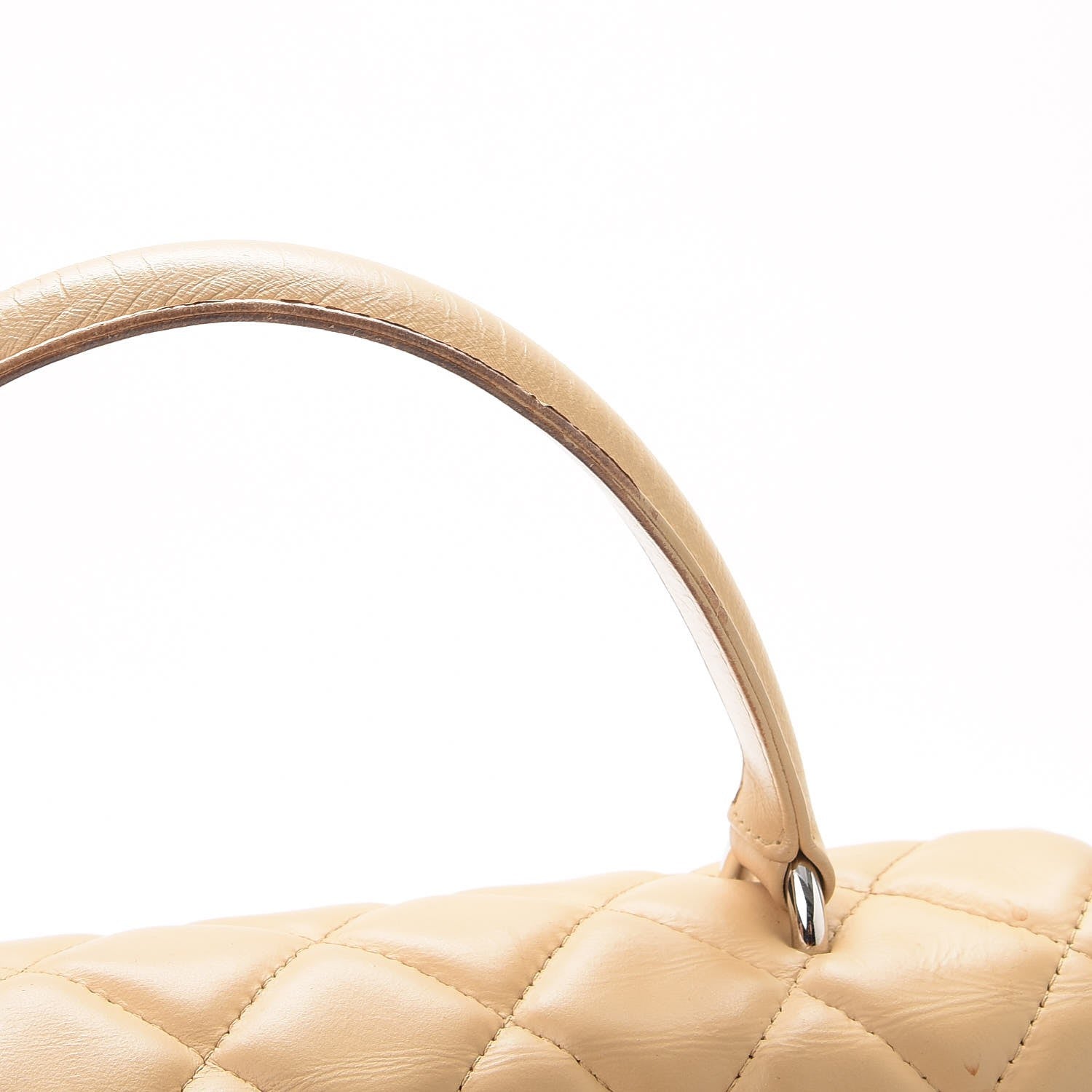 Chanel Lambskin Quilted Jumbo Kelly Flap Bag Beige 11 of 14