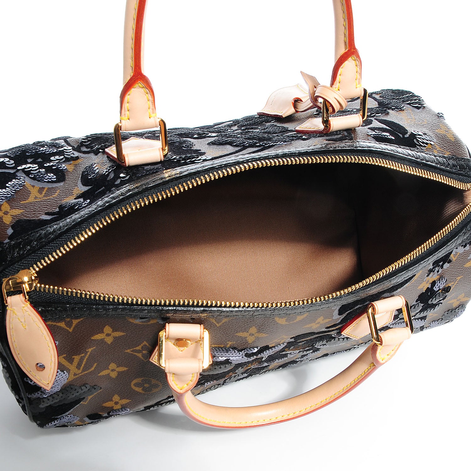 Louis Vuitton Monogram Fleur De Jais Sequins Speedy 30 5 of 7