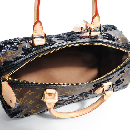 Louis Vuitton Monogram Fleur De Jais Sequins Speedy 30 5 of 7