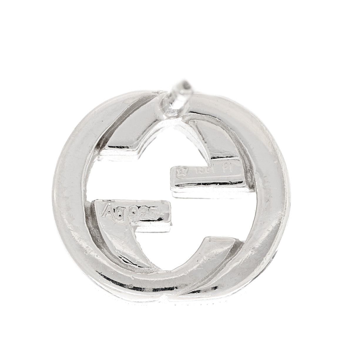 Gucci Sterling Silver Interlocking GG Stud Earrings 4 of 4