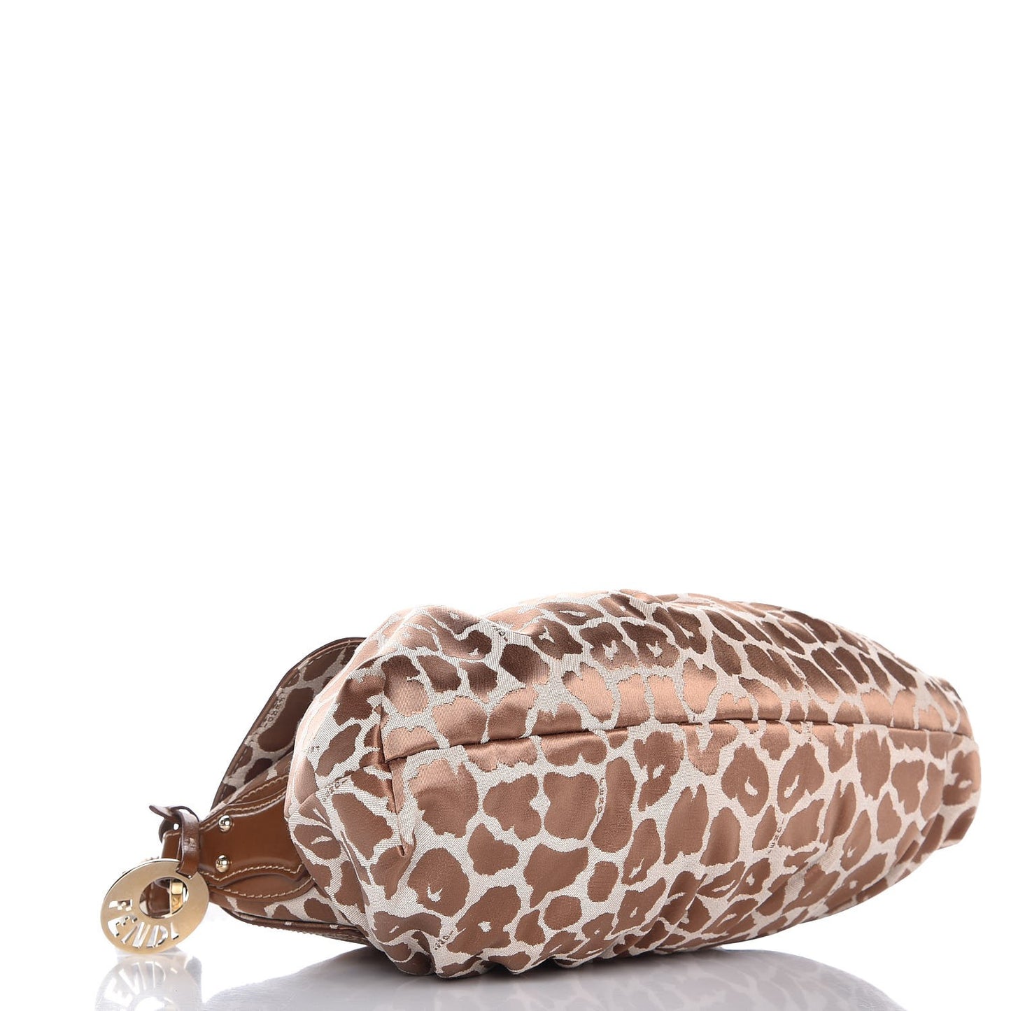 Jacquard Leopard Print Small Chef Shoulder Bag Brown