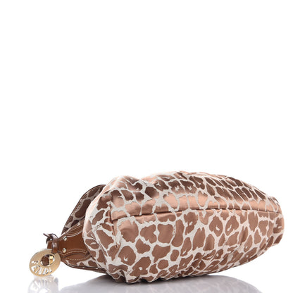 Fendi Jacquard Leopard Print Small Chef Shoulder Bag Brown 4 of 7