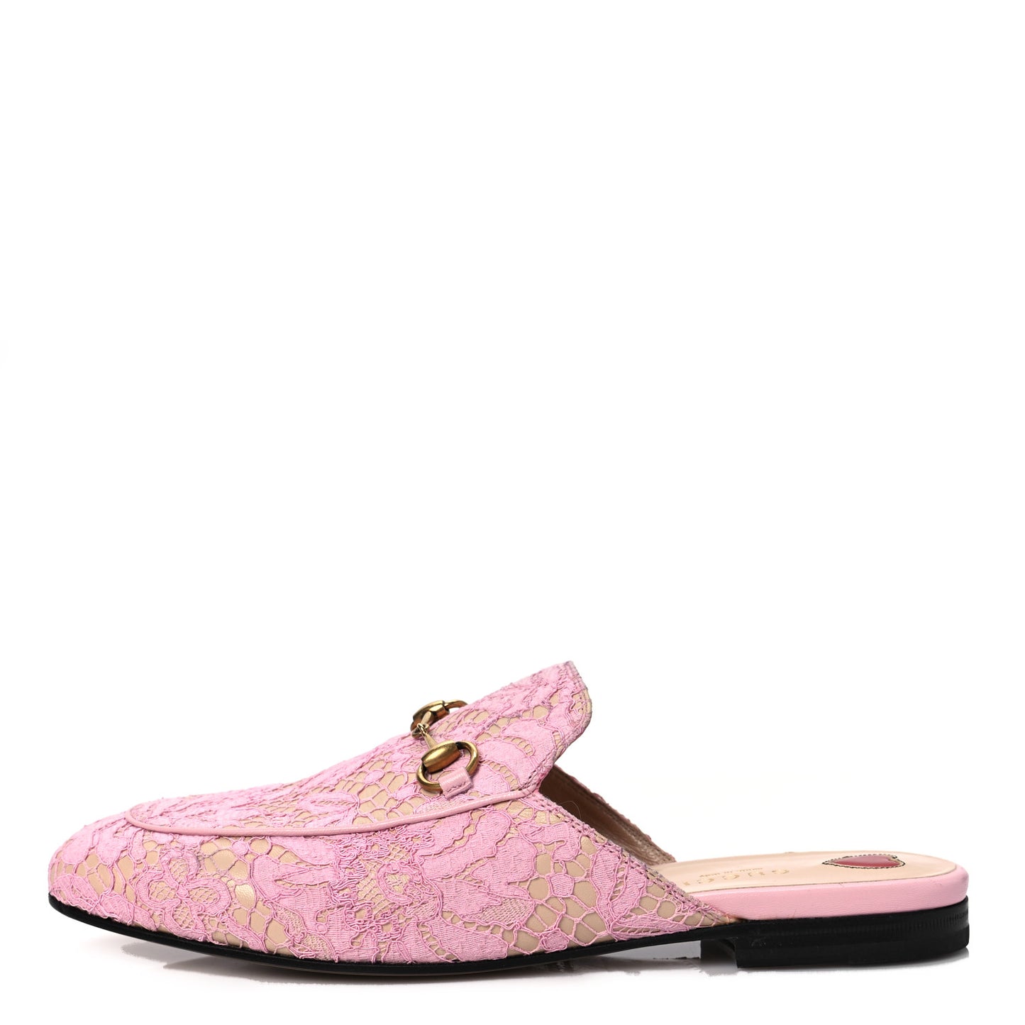 Lace Malaga Kid Womens Princetown Slippers 39 Sugar Pink Skin Rose