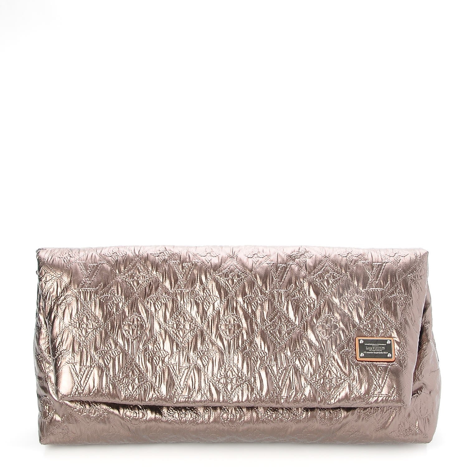 Louis Vuitton Jacquard Quilted Monogram Limelight Clutch MM Rose Gold 1 of 6