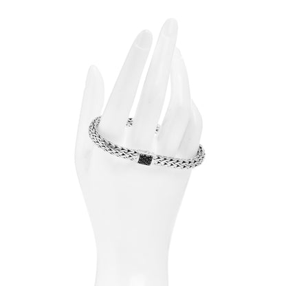 John Hardy Sterling Silver Black Sapphire 7.5mm Classic Chain Bracelet 2 of 4
