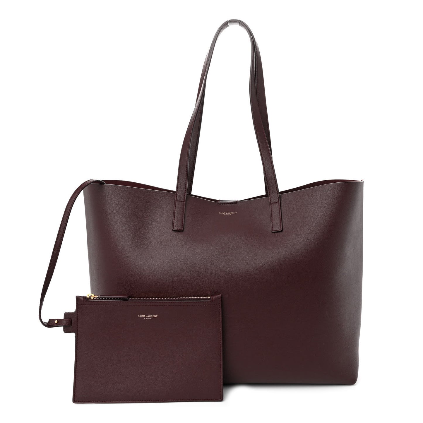 Calfskin Large Shopping Tote Old Brandy