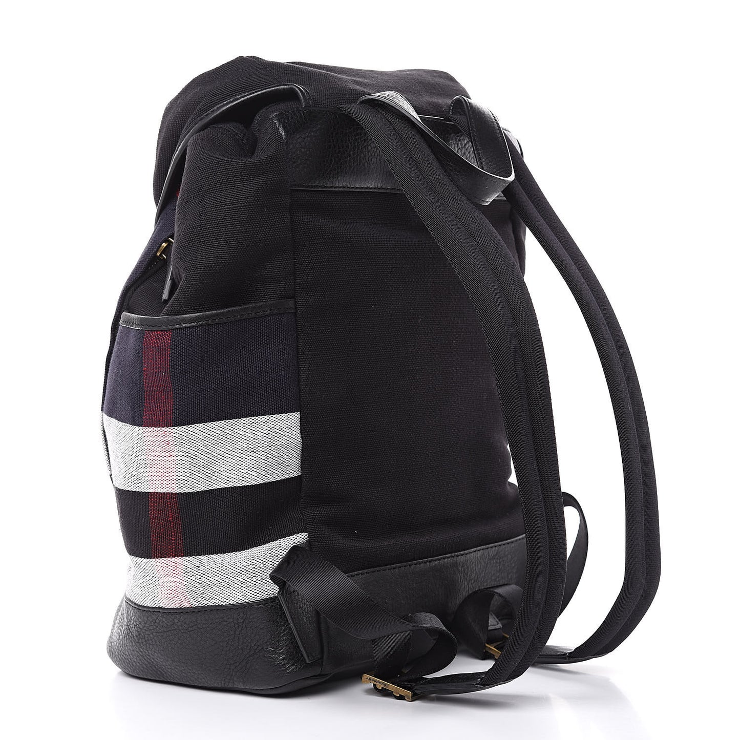 Overdyed Canvas Mega Check Drifton Backpack Black