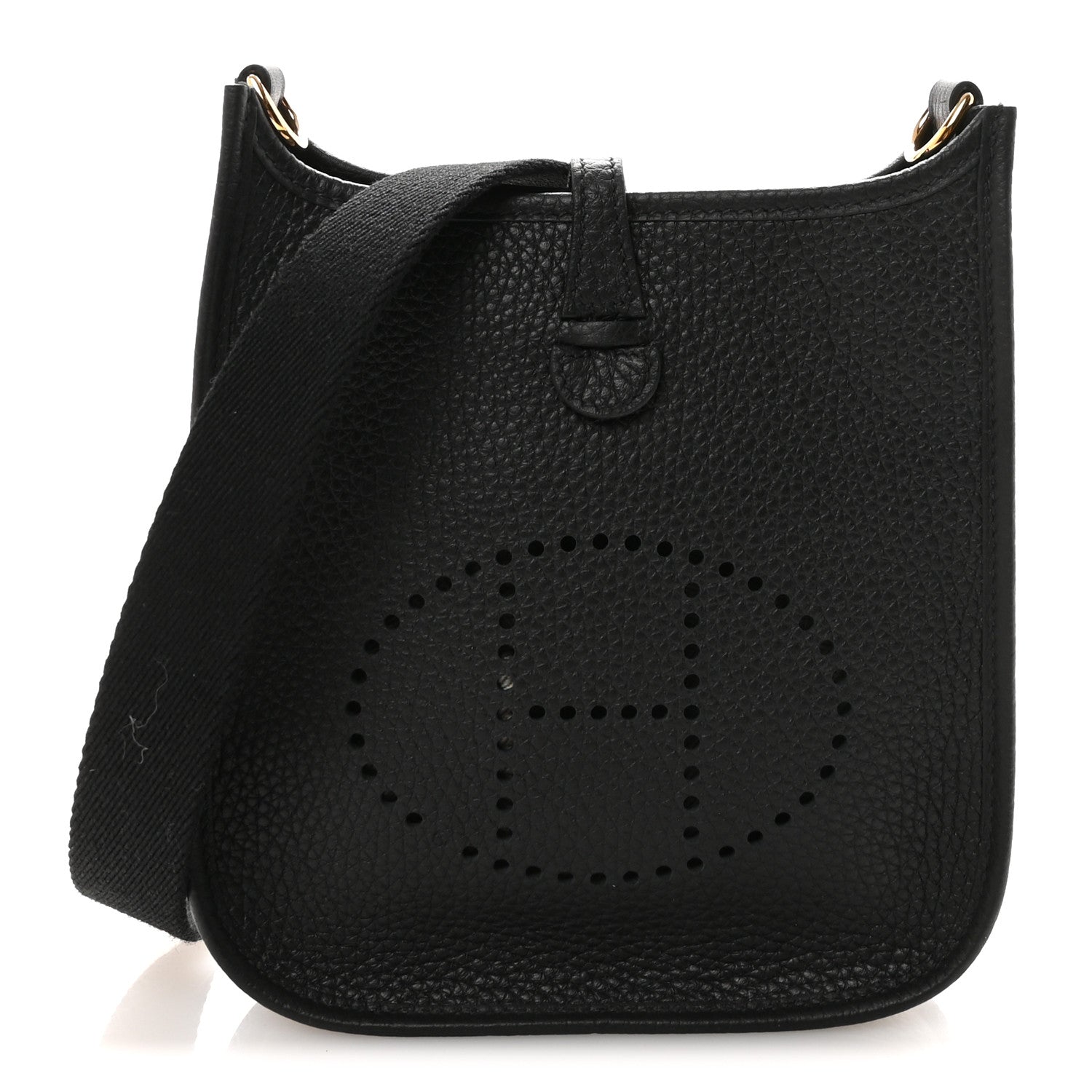 Hermes Taurillon Clemence Evelyne TPM Black 1 of 11