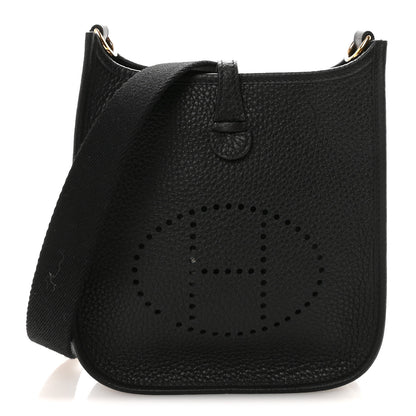 Hermes Taurillon Clemence Evelyne TPM Black 1 of 11