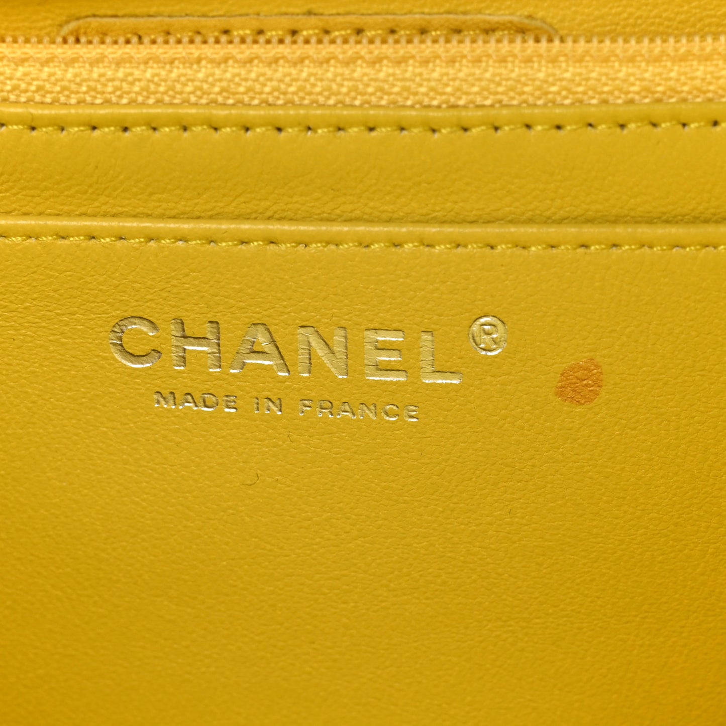 Caviar Quilted Maxi Single Flap Yellow