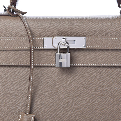 Hermes Epsom Kelly Sellier 32 Etoupe 14 of 40