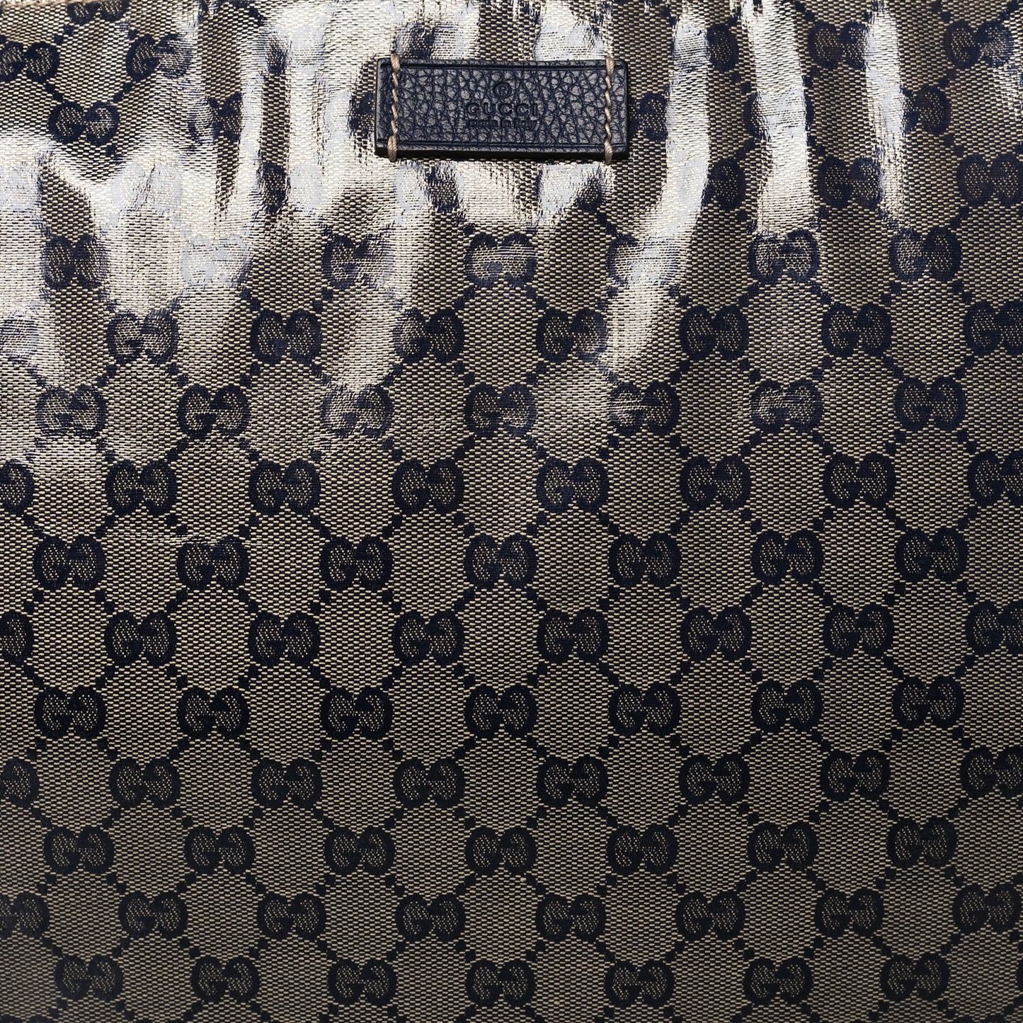 Crystal Monogram Messenger Bag Navy