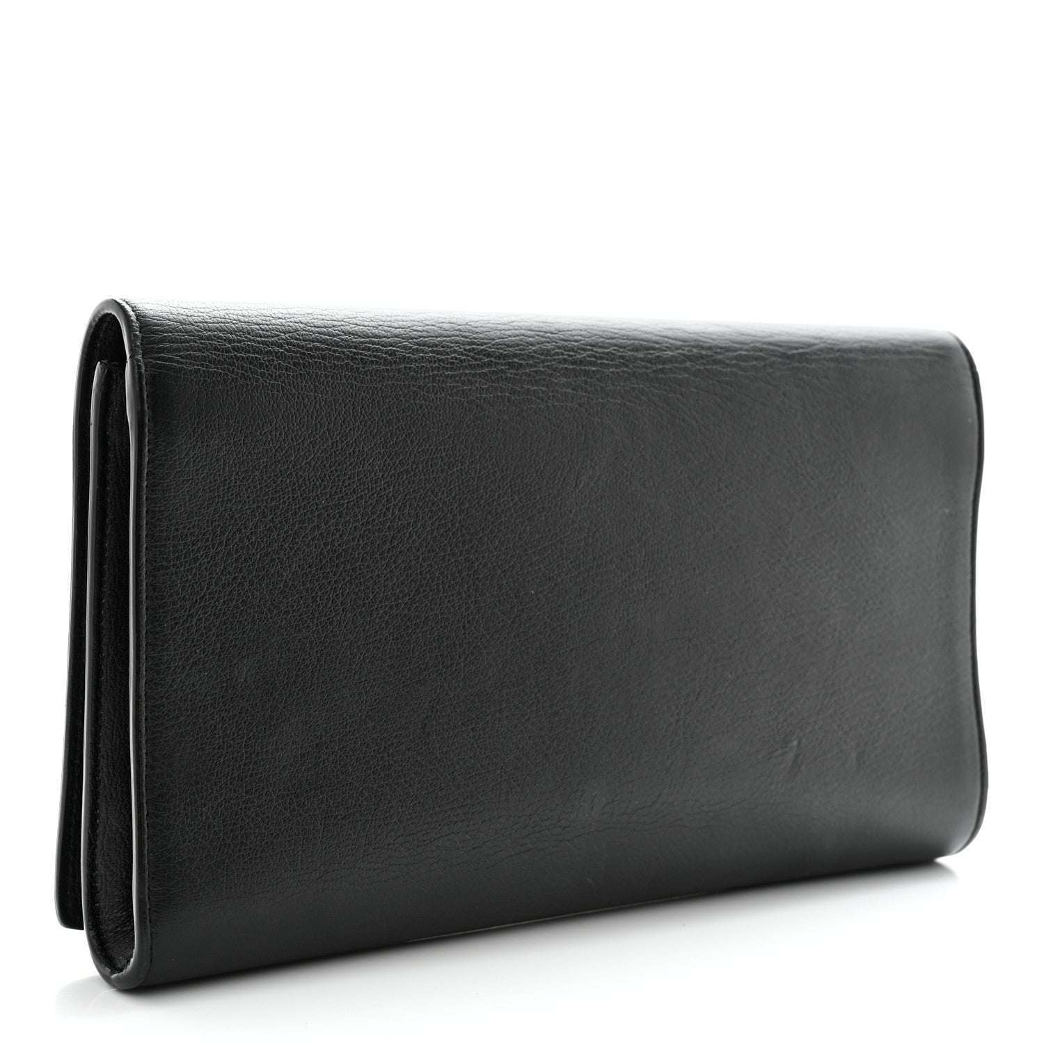 Saint Laurent Calfskin Monogram Large Belle De Jour Clutch Black 3 of 7