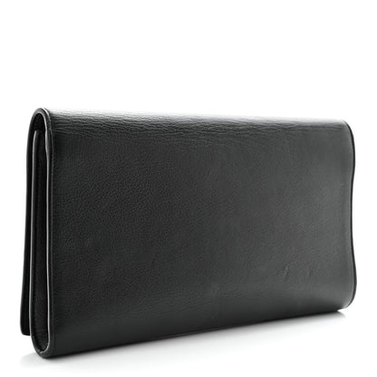 Saint Laurent Calfskin Monogram Large Belle De Jour Clutch Black 3 of 7