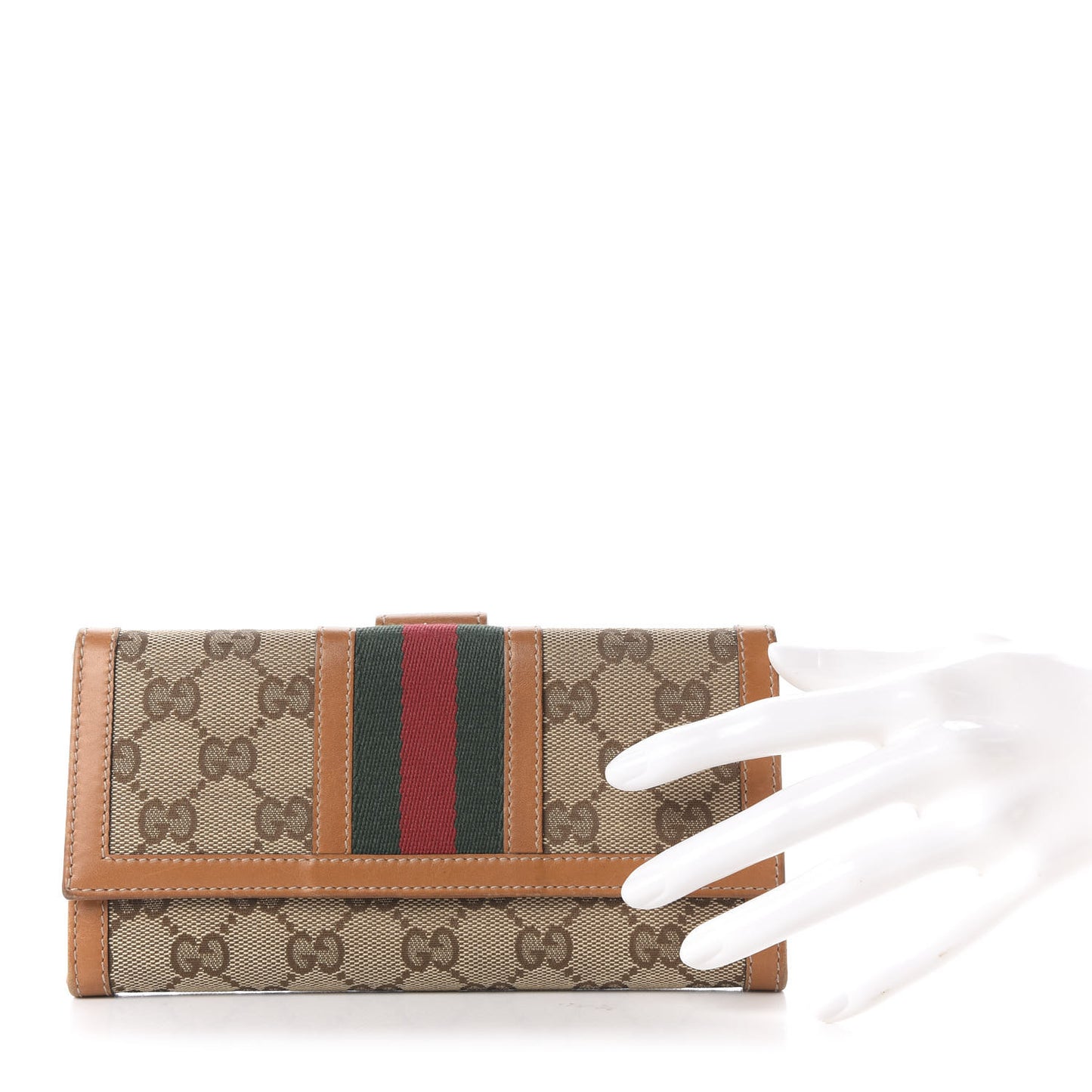 Monogram Vintage Web Continental Wallet Tobacco