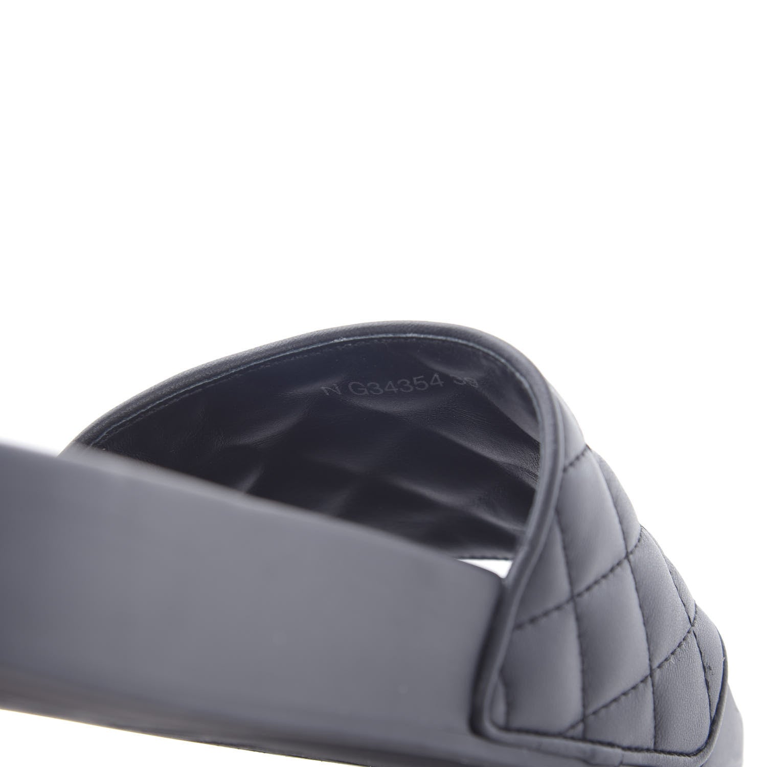 Chanel Lambskin Quilted CC Mules Sandals 39 Black 8 of 9