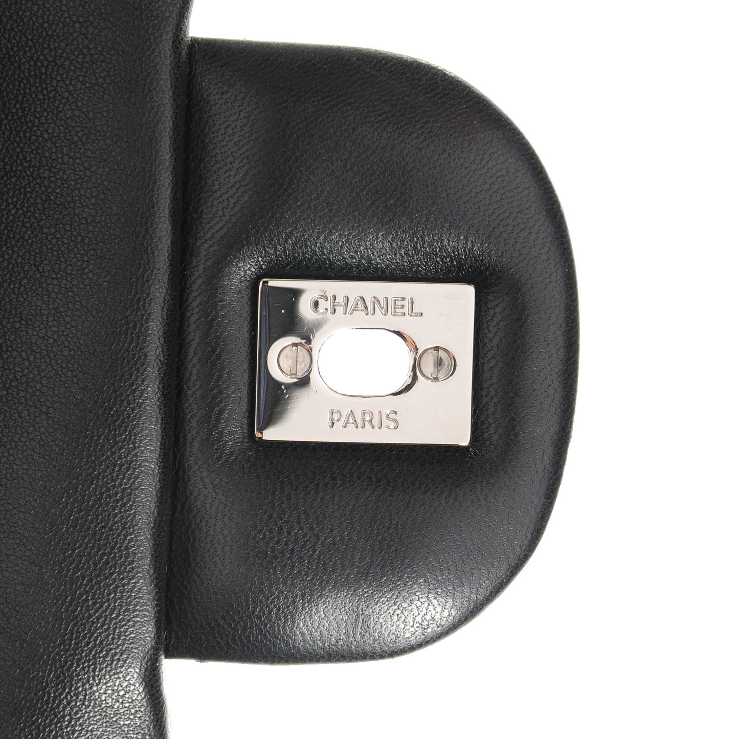 Lambskin Quilted Maxi Double Flap Black