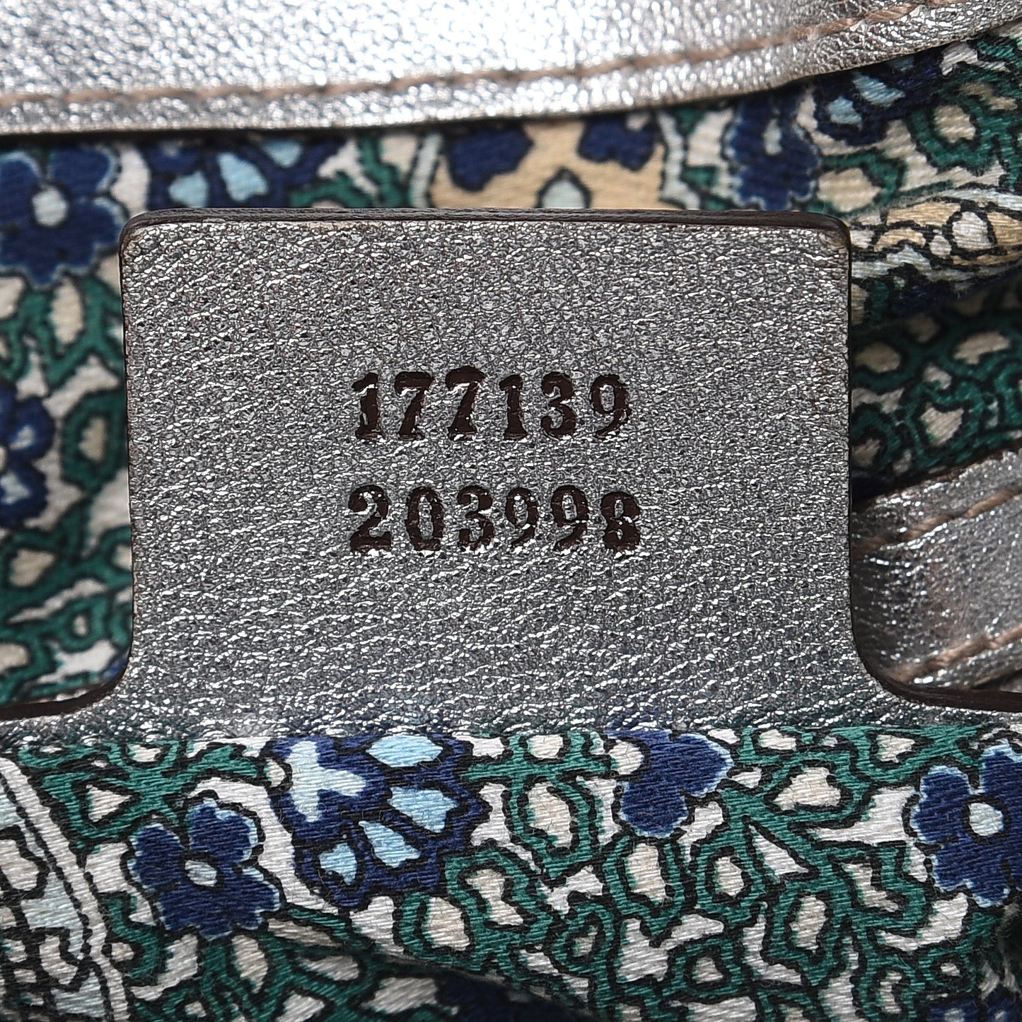 Metallic Calfskin Medium Indy Top Handle Hobo Silver
