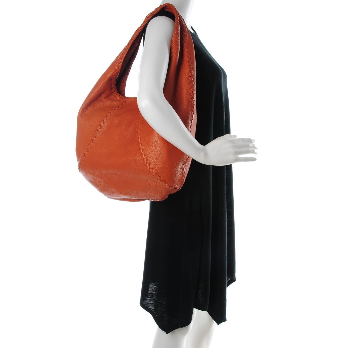 Cervo Deerskin Large Hobo Pumpkin