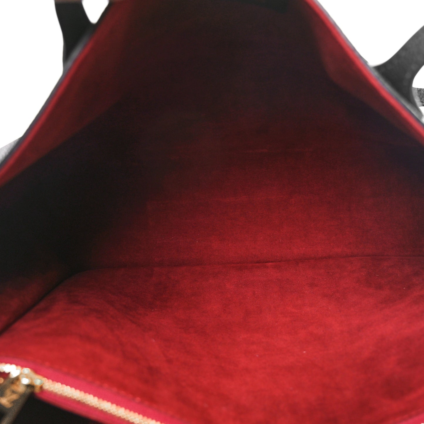 Grained Calfskin Lockme Shopper Black