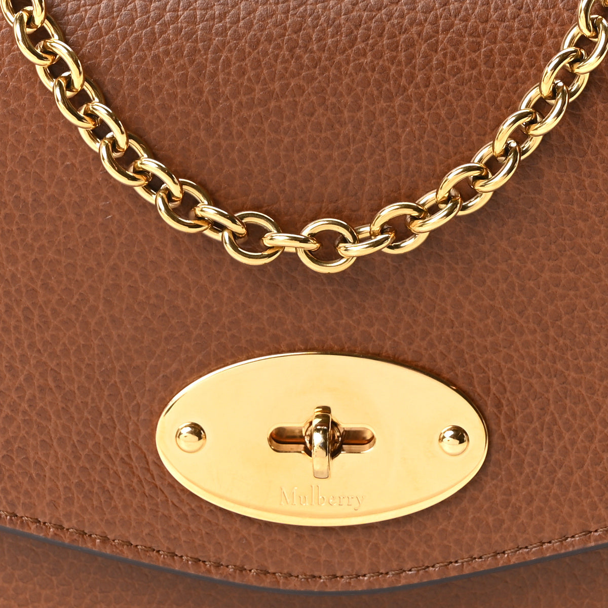 Mulberry Small Classic Grain Calfskin Small Darley Oak 7 of 9