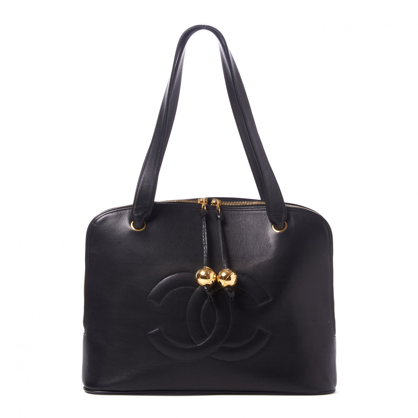 Lambskin CC Shoulder Bag Black