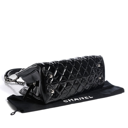 Chanel Patent Quilted Tote Black 4 of 7