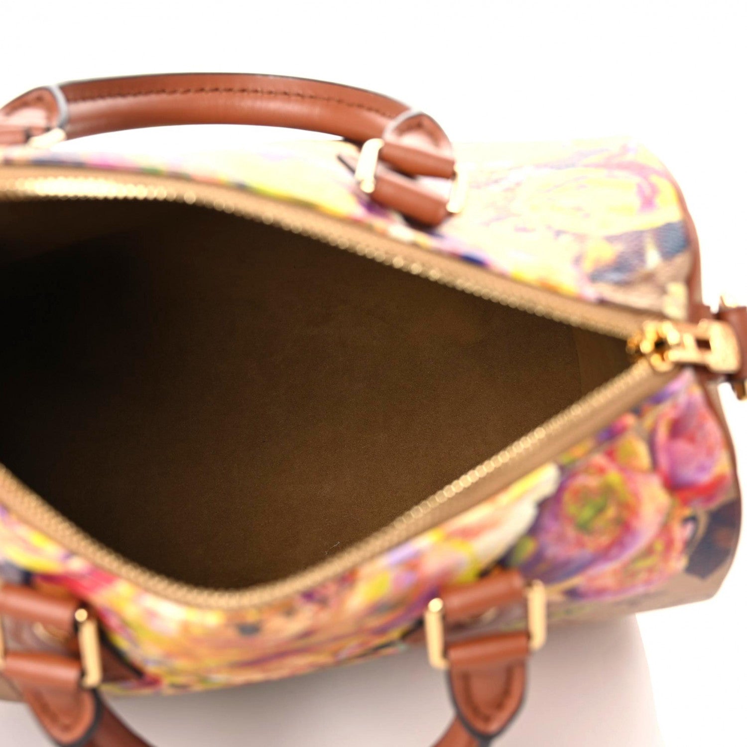 Louis Vuitton Metallic Monogram LV Garden Speedy Bandouliere 25 Gold 7 of 10
