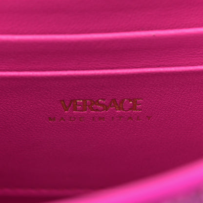 Versace Satin Crystal Studded Mini La Medusa Bag Fuxia 6 of 13