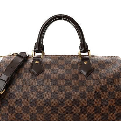 Louis Vuitton Damier Ebene Speedy Bandouliere 30 8 of 11