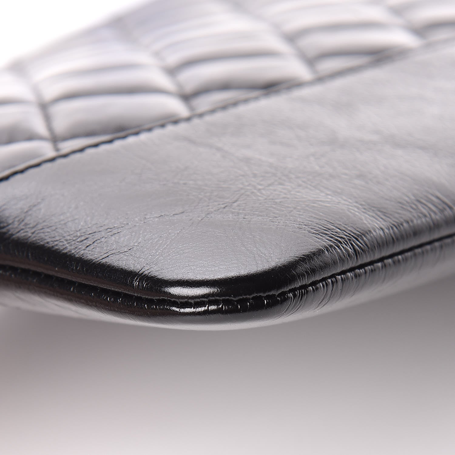 Chanel Aged Calfskin Quilted Medium Gabrielle Cosmetic Case Black 5 of 9