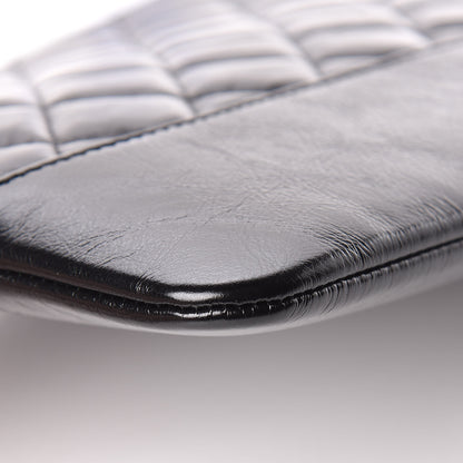 Chanel Aged Calfskin Quilted Medium Gabrielle Cosmetic Case Black 5 of 9