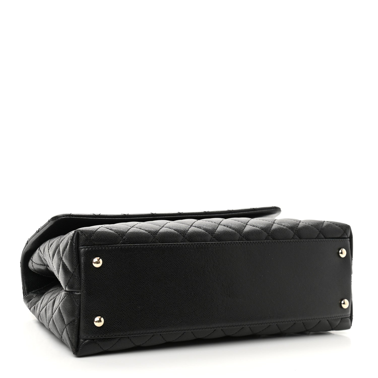 Chanel Caviar Quilted Medium Coco Handle Flap Black 3 of 8